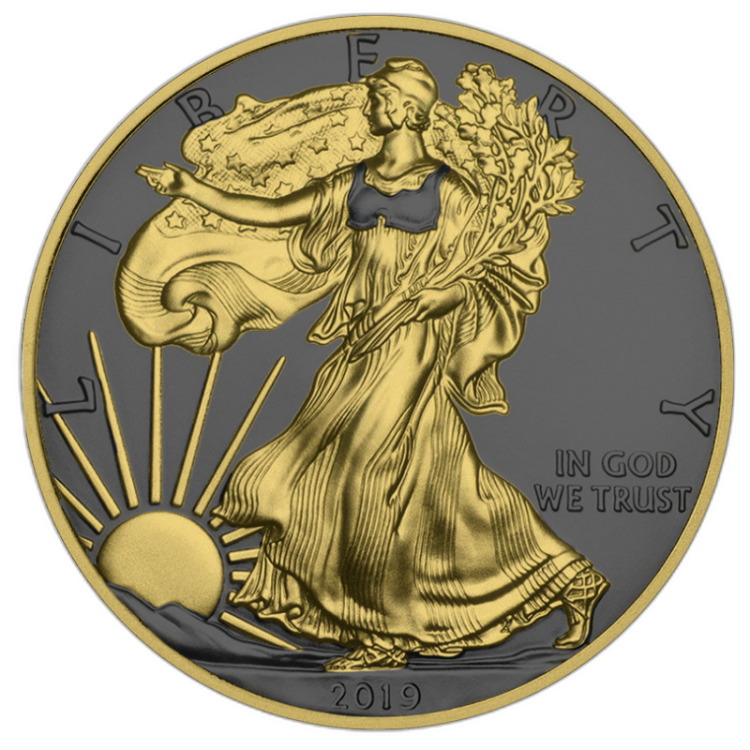 1 oz US Mint Silver Coin 2019 front