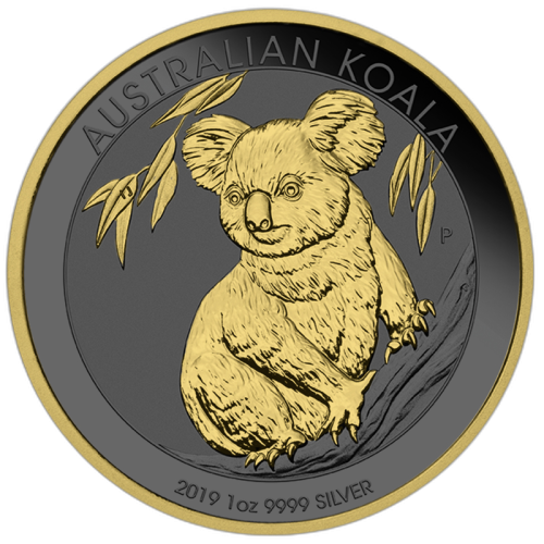 Thumbnail 1 oz Koala Zilveren Munt 2019 voorkant