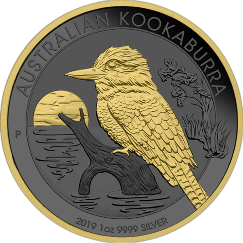 Thumbnail 1 oz Kookaburra Zilveren Munt 2019 voorkant