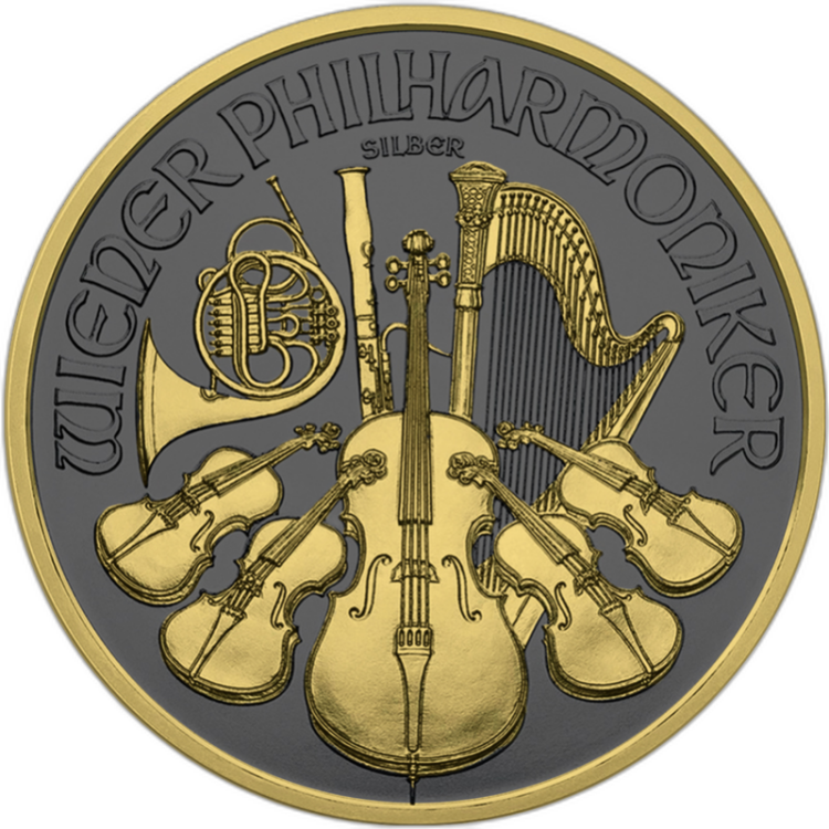 1 oz Golden Ring - Philharmoniker 2019 Silbermünze 2019 front