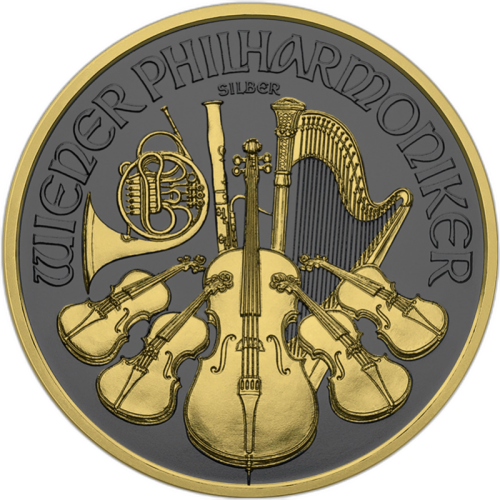 Thumbnail 1 oz Golden Ring - Philharmoniker 2019 Silbermünze 2019 front