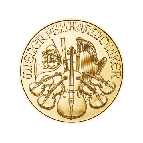 Thumbnail 1/4 oz Philharmoniker Goldmünze 2024 front