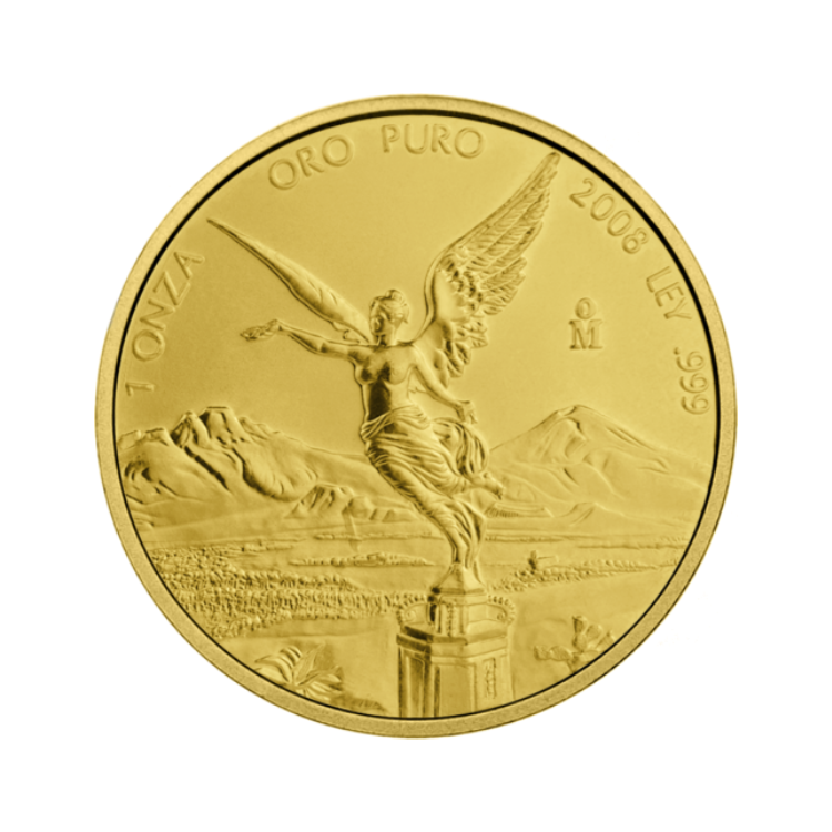 1 oz Banco de Mexico Goldmünze Verschiedene Jahre front