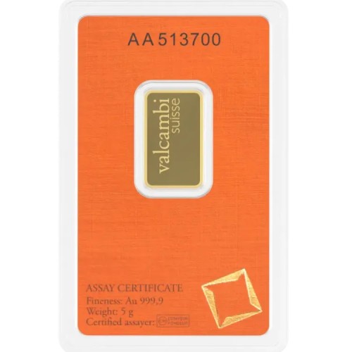 Thumbnail 5g Valcambi Gold Bar back