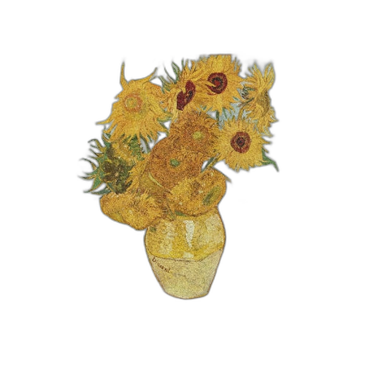 1 oz Zonnebloemen Vincent van Gogh Silbermünze 2019 front