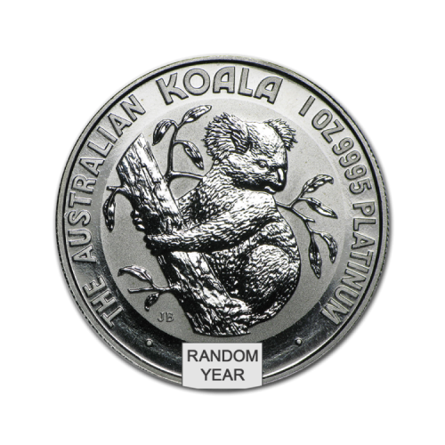 Thumbnail 1 troy ounce platina Koala munt voorkant