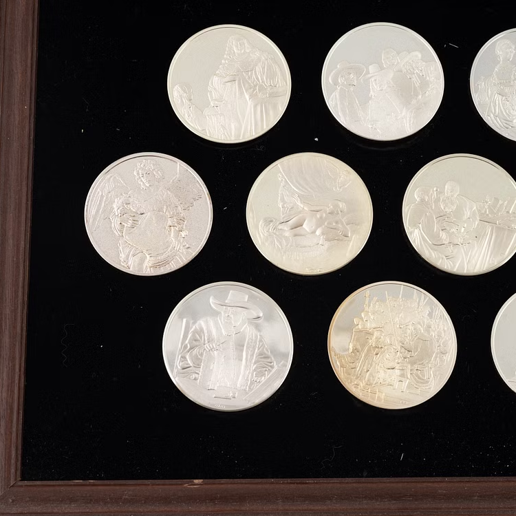 3 kilo Franklin Mint d'Argent Plusieurs Années angle 3