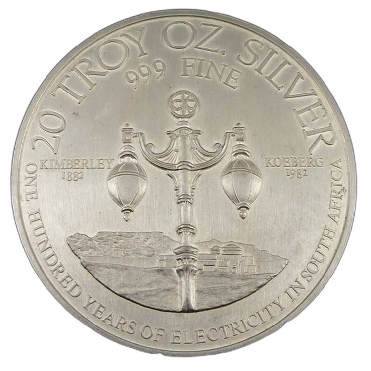 20 oz South African Mint Silbermünze Verschiedene Jahre front