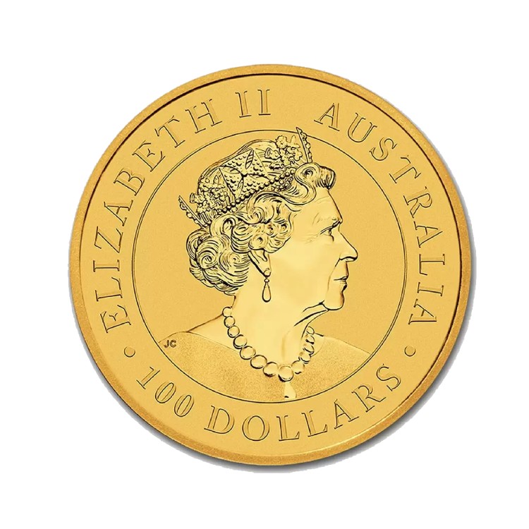 1 troy ounce gold coin Emu 2020 back