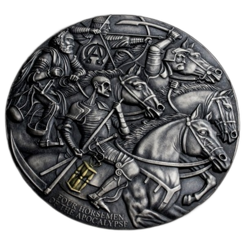 Thumbnail 3 Troy ounce silver coin Apocalypse - Four Horsemen front