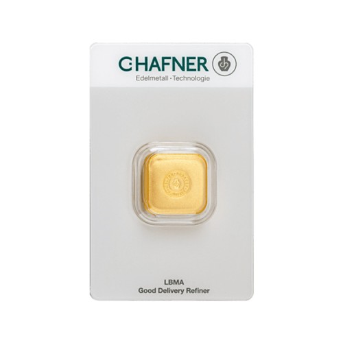 Thumbnail Goudbaar 50 gram C. Hafner Nugget voorkant