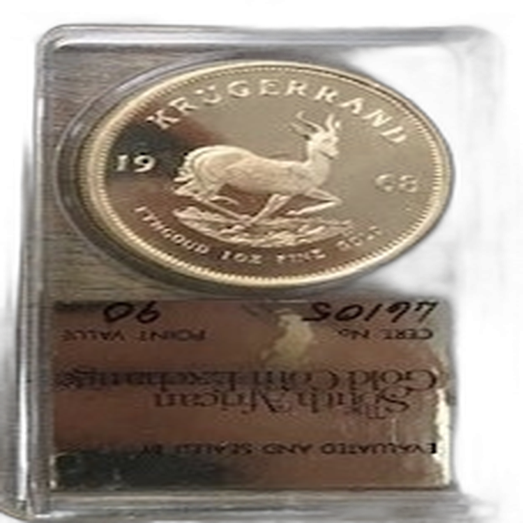 1 oz Krugerrand Proof Gold Coin 1968 front