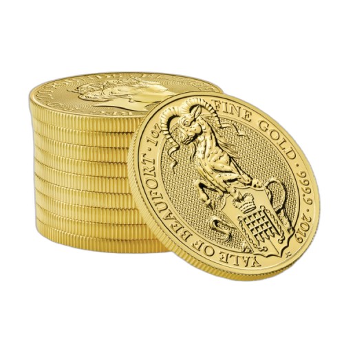 Thumbnail 1 oz Royal Mint Gold Coin 2019 angle 1