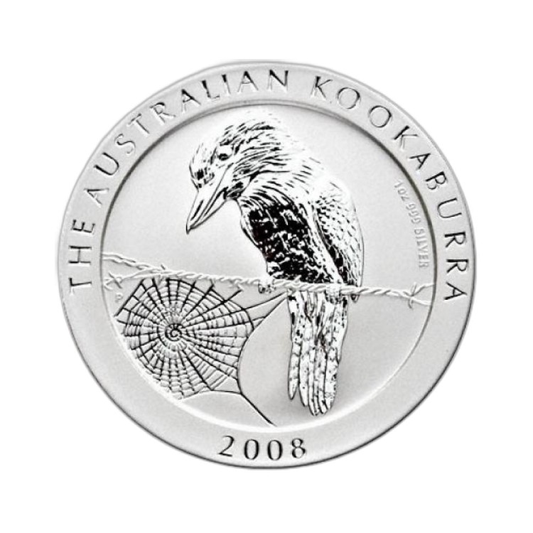 1 kilo Kookaburra Silbermünze 2008 front