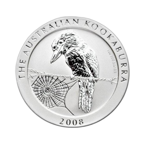 Thumbnail 1 kilo Kookaburra Silbermünze 2008 front