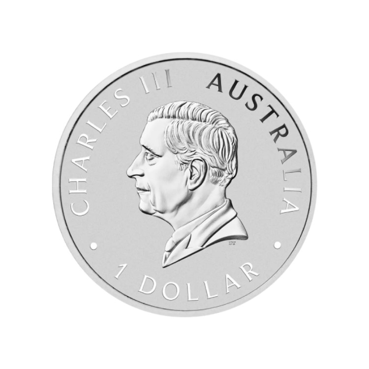 1 once troy d'argent pièce Kookaburra 2025 back