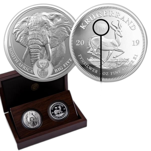 Thumbnail 2 oz South African Mint Silver Coin front
