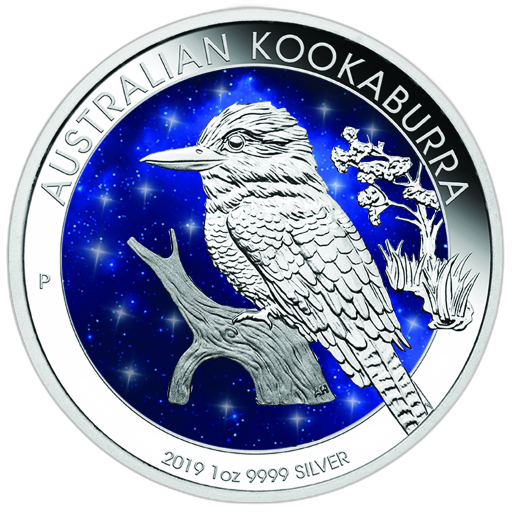 1 oz Kookaburra Zilveren Munt 2019 voorkant