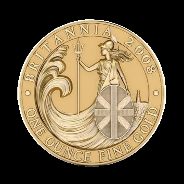 1 oz Britannia Gold Coin Mixed Years angle 2