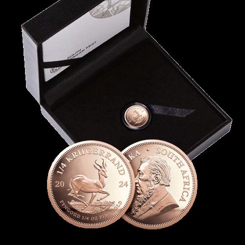 Thumbnail 1/4 oz Krugerrand Proof Gold Coin 2024 angle 3