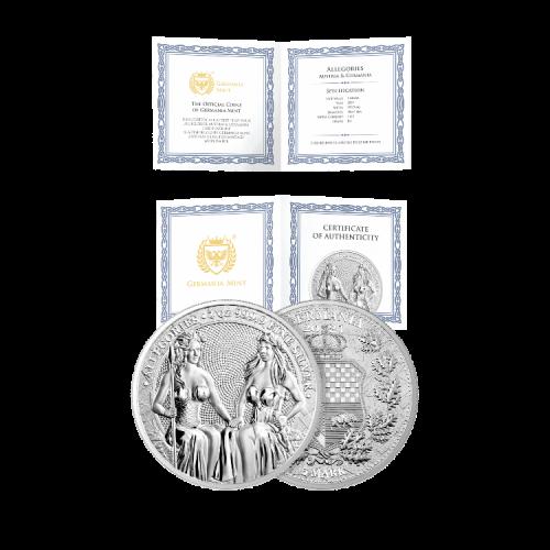 Thumbnail 1 oz Germania Silver Coin 2021 angle 3