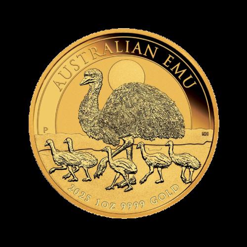 Thumbnail 1 Troy ounce gold Australian Emu Münze 2025 front