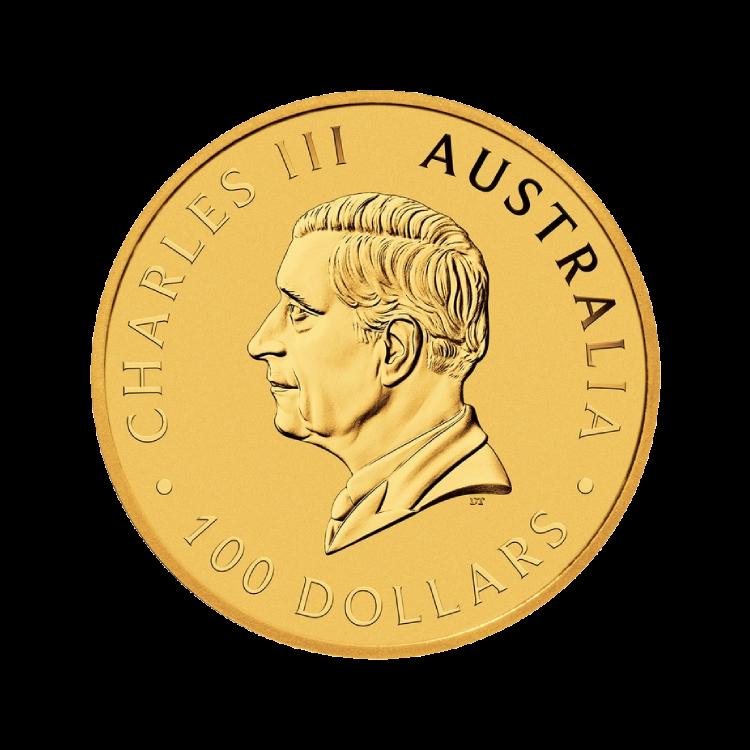 1 Troy ounce gold Australian Emu Münze 2025 back