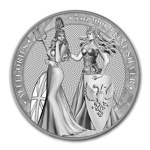 Thumbnail 5 oz Germania Allegories 2019 Silver Coin 2019 front