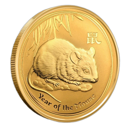 Thumbnail 1 oz Lunar Goldmünze 2008 front