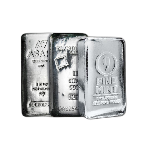Thumbnail 1 Kilogram zilverbaar geen LBMA front