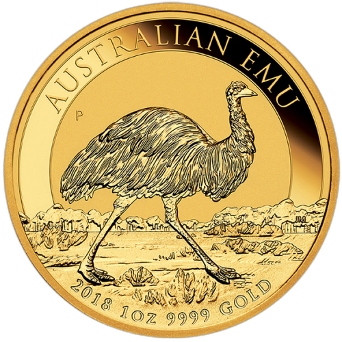 Thumbnail 1 Troy ounce gouden munt Emoe 2018 voorkant