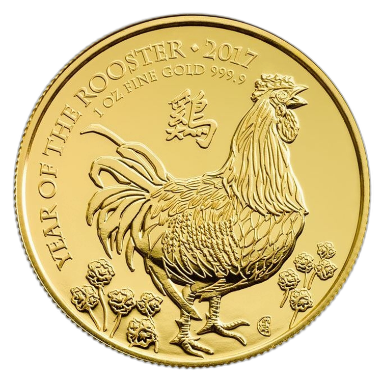 1 oz Lunar Gouden Munt voorkant
