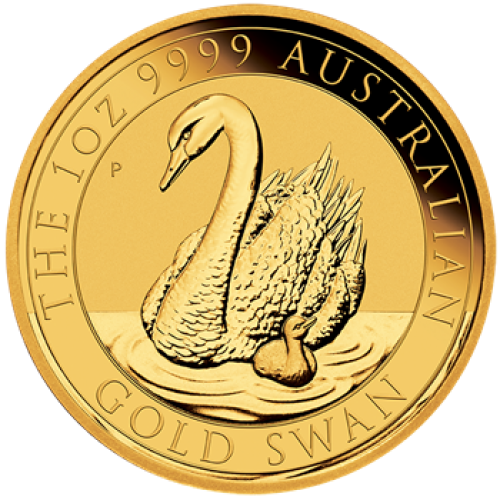 Thumbnail 1 Troy ounce gouden munt Australian Swan 2018 voorkant