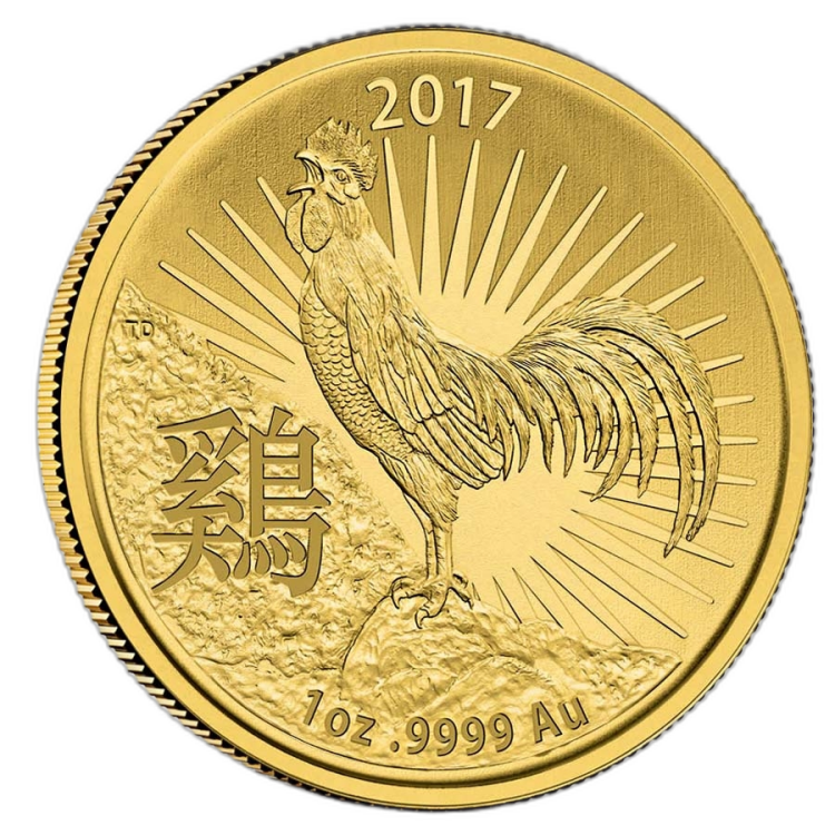 1 oz Lunar Gold Coin front