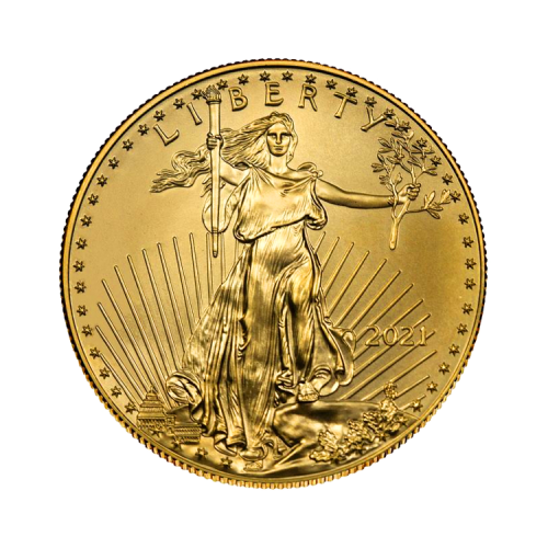 Thumbnail 1 oz American Eagle Goldmünze 2021 front