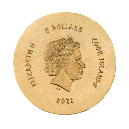 Thumbnail 0.5 gram gouden munt Octopus, Syracus 2022 back