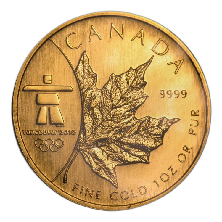 1 oz Maple Leaf Gold Coin 2008 front