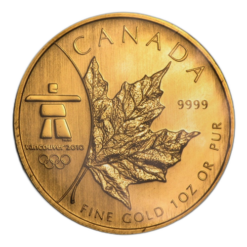 Thumbnail 1 oz Maple Leaf Gold Coin 2008 front