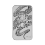 1 once troy d'argent dragon rectangulaire frappable 2025 front