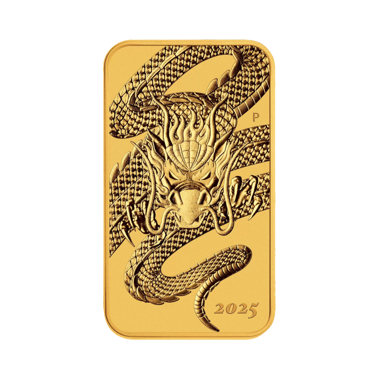 Rectangular Dragon 2025 goud