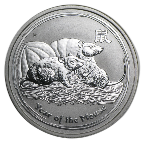 Thumbnail 1 oz Lunar Silver Coin 2008 front