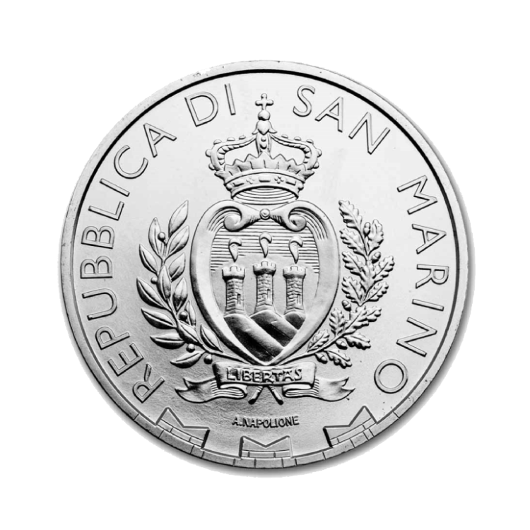 Pièce en argent 1 once San Marino Peregrine Falcon back