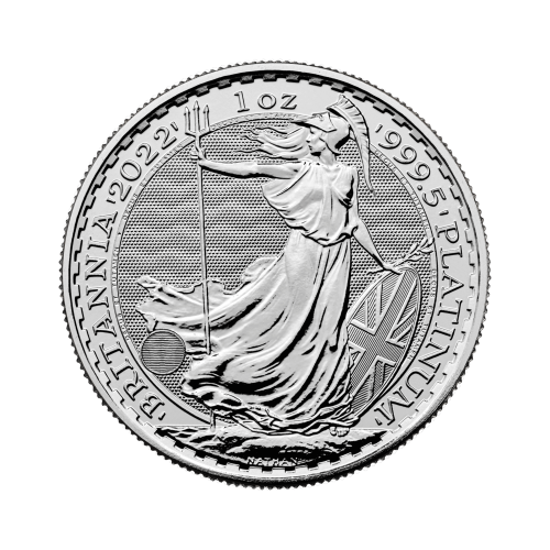 Thumbnail 1 troy ounce platinum Britannia coin obverse