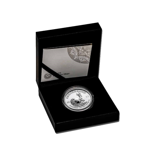 Thumbnail 1 oz Krugerrand Proof Zilveren Munt 2022 perspectief 2
