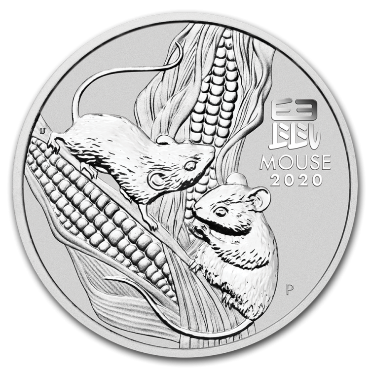 10 oz Lunar Silbermünze 2020 front