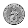 2 oz Queens Beasts Zilveren Munt 2020 voorkant