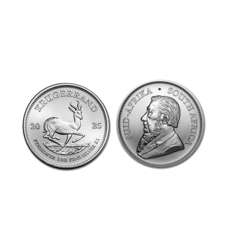 Ontwerp 1 troy ounce zilveren Krugerrand