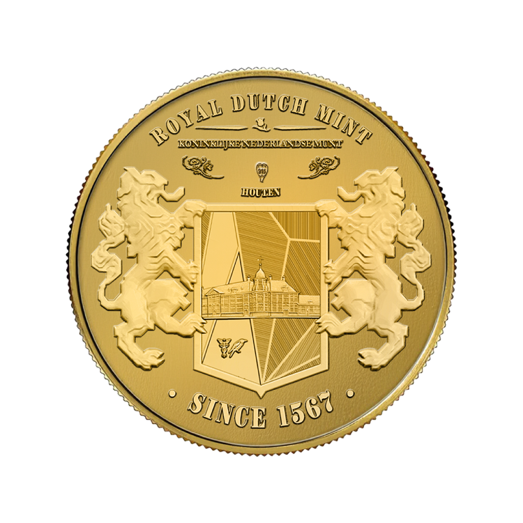 Achterzijde 1/4 troy ounce gouden Dutch Tulip