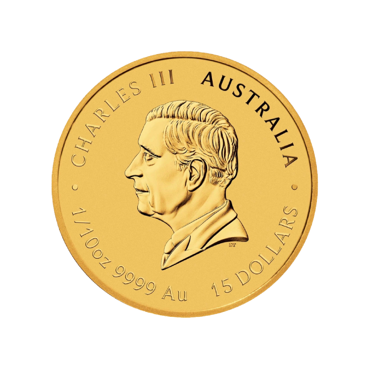 1/10 oz d'or Lunar III - Année du Cheval 2026 front