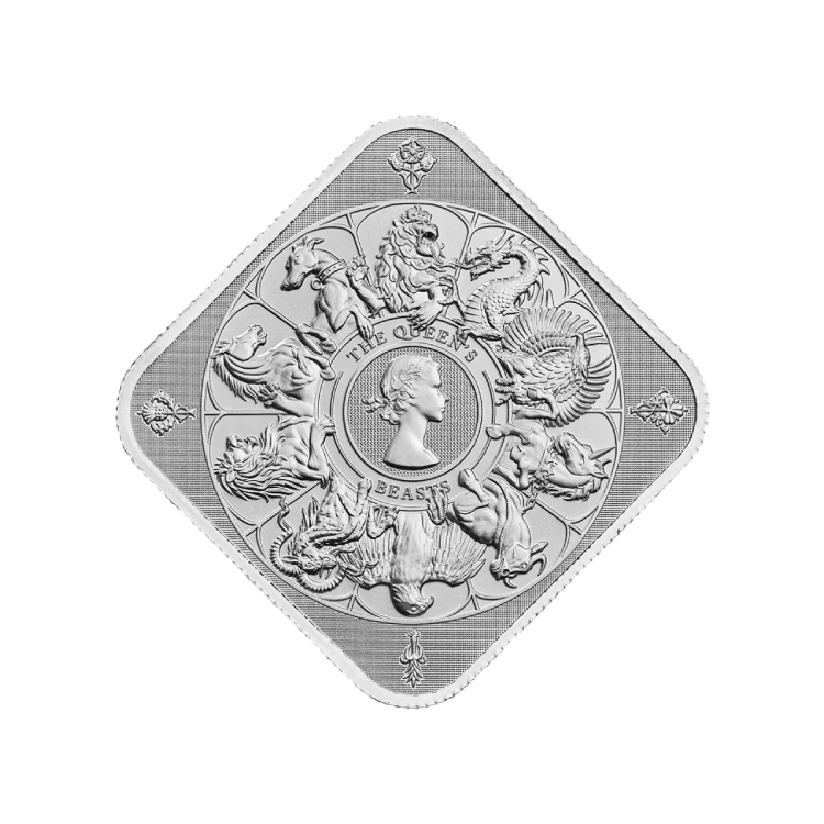 1 troy ounce Queen's Beast Completer silver bar